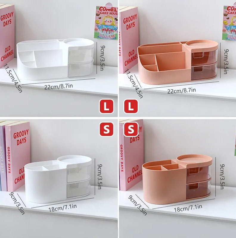 Kawaii Multifunctional Desktop Stationery Organizer Storage