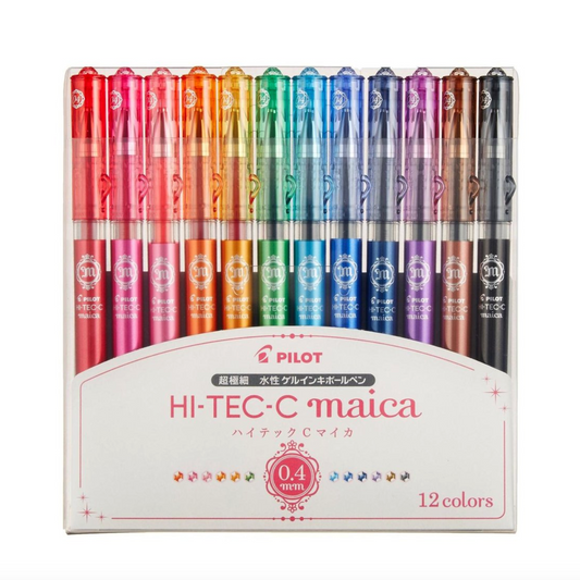 Pilot Hi-Tec-C Maica Gel Pen - 12 Color Set