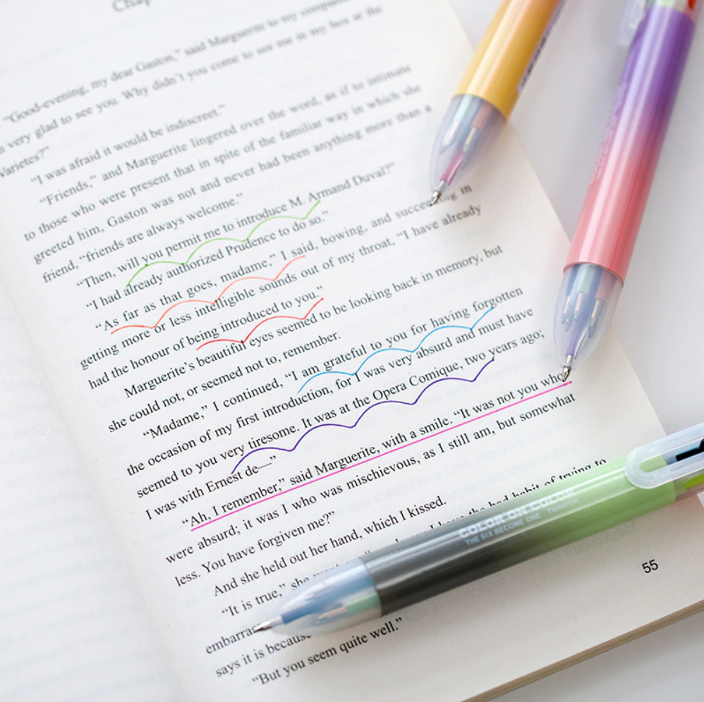 Color on Color 6-in-1 Ballpoint Pen