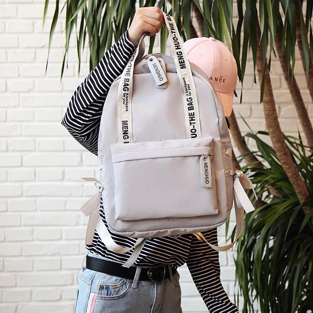 Korean Style Nylon Backpack (4 Colors)