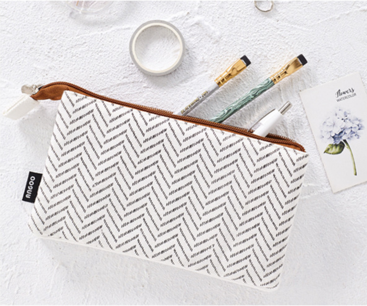 Extra Large Canvas Pencil Case