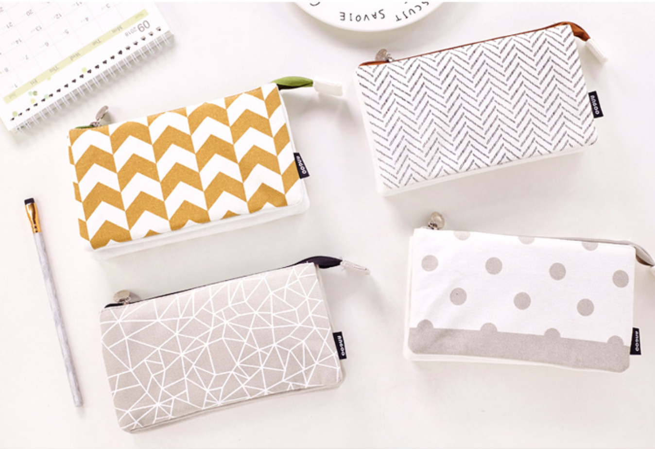 Extra Large Canvas Pencil Case
