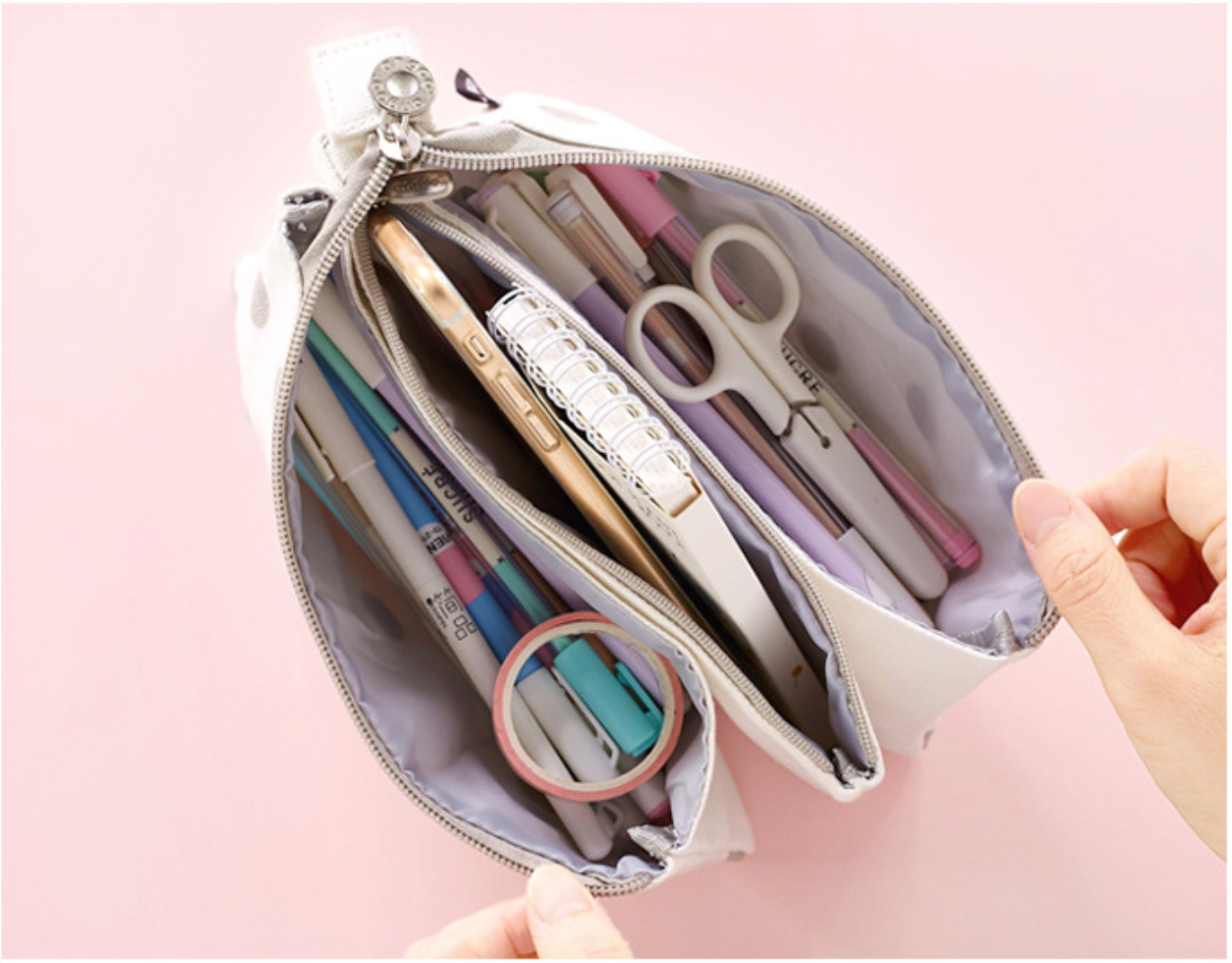 Extra Large Canvas Pencil Case