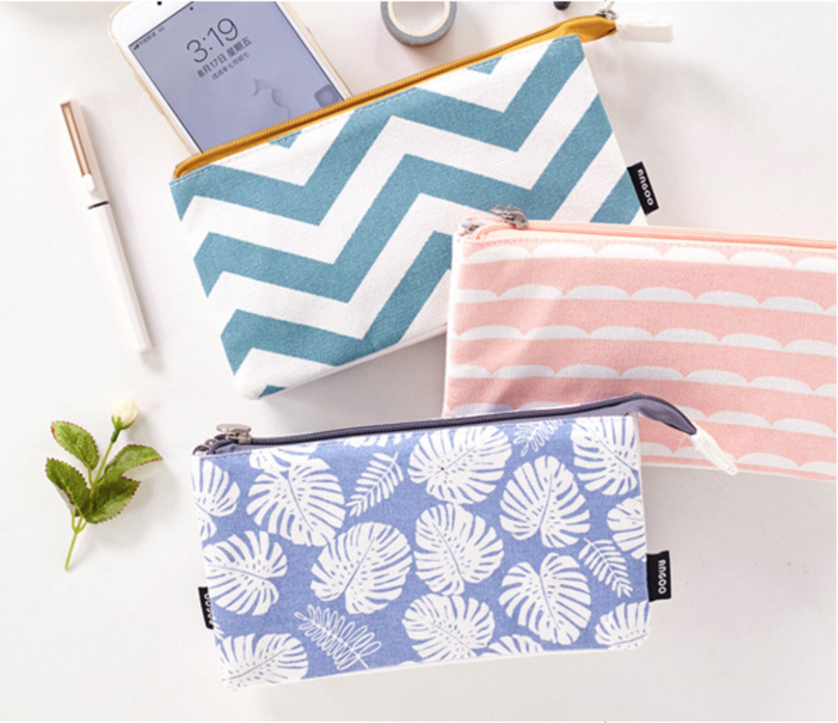 Extra Large Canvas Pencil Case