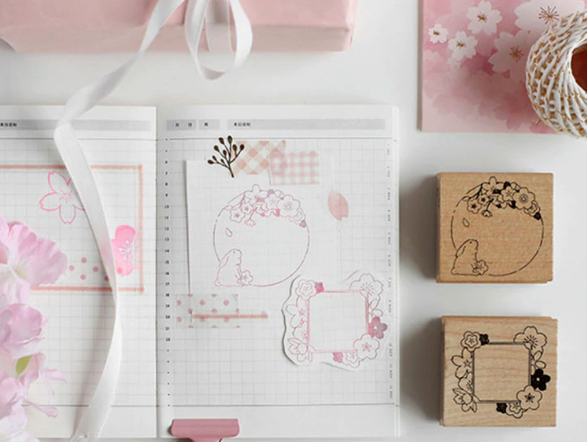 Japanese Sakura Rubber Stamps