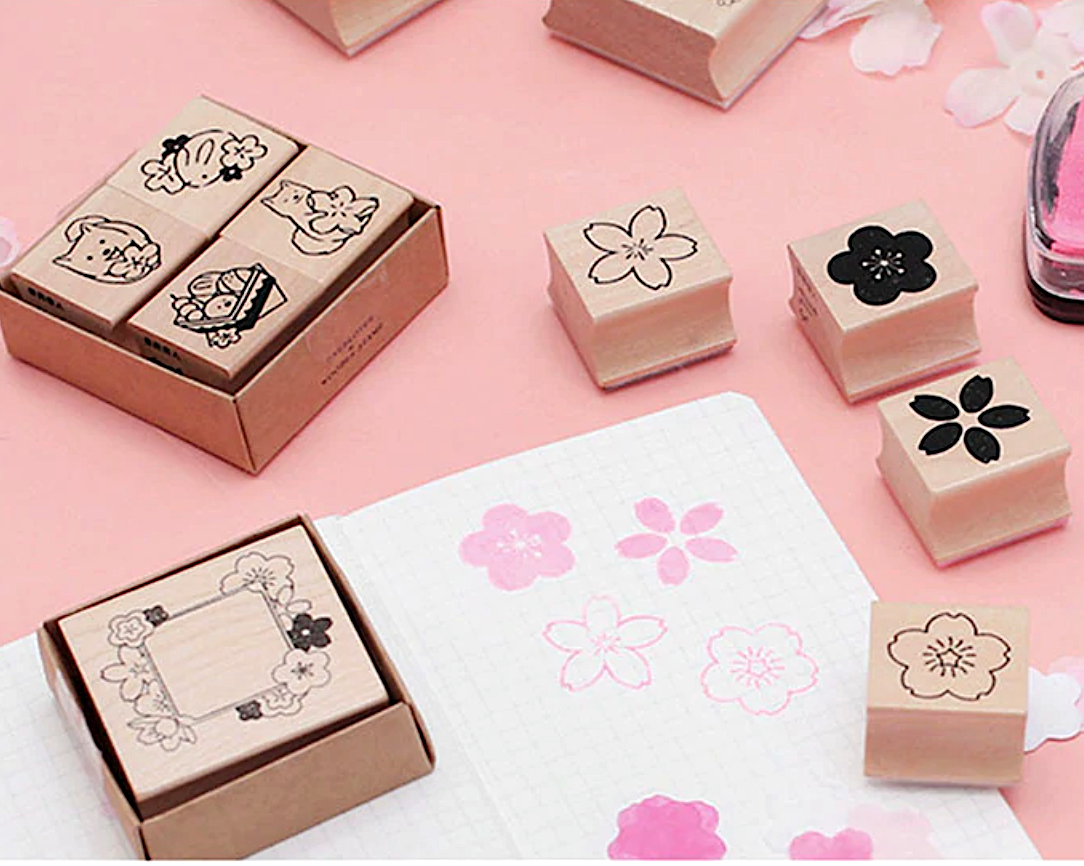 Japanese Sakura Rubber Stamps