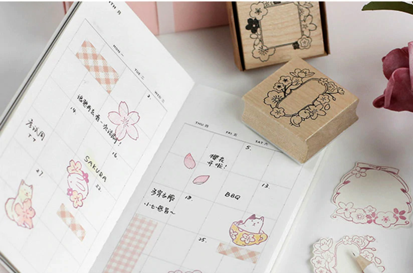 Japanese Sakura Rubber Stamps