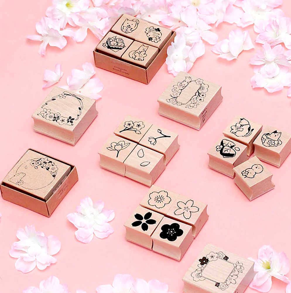 Japanese Sakura Rubber Stamps