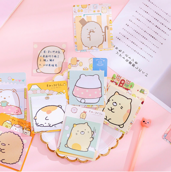 Cute Sticky Note Set - Kawaii Stationery