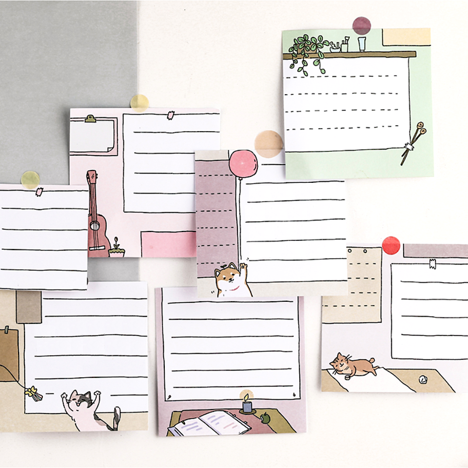 Nekoni Daily Memo Paper