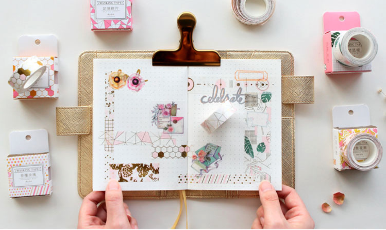 Let's Dream Together Gold Foil Masking Tape