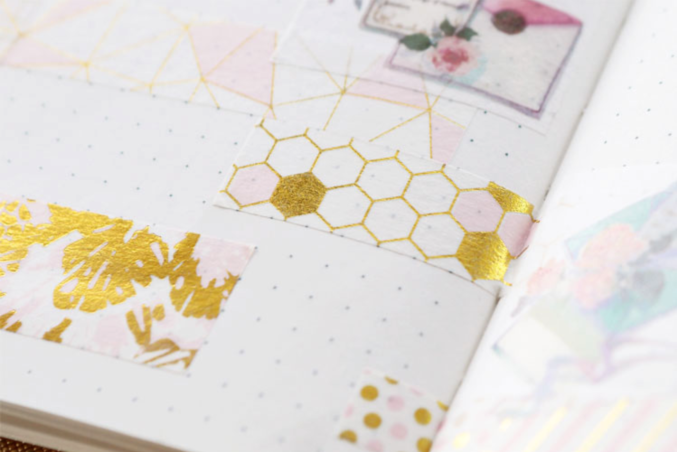 Let's Dream Together Gold Foil Masking Tape