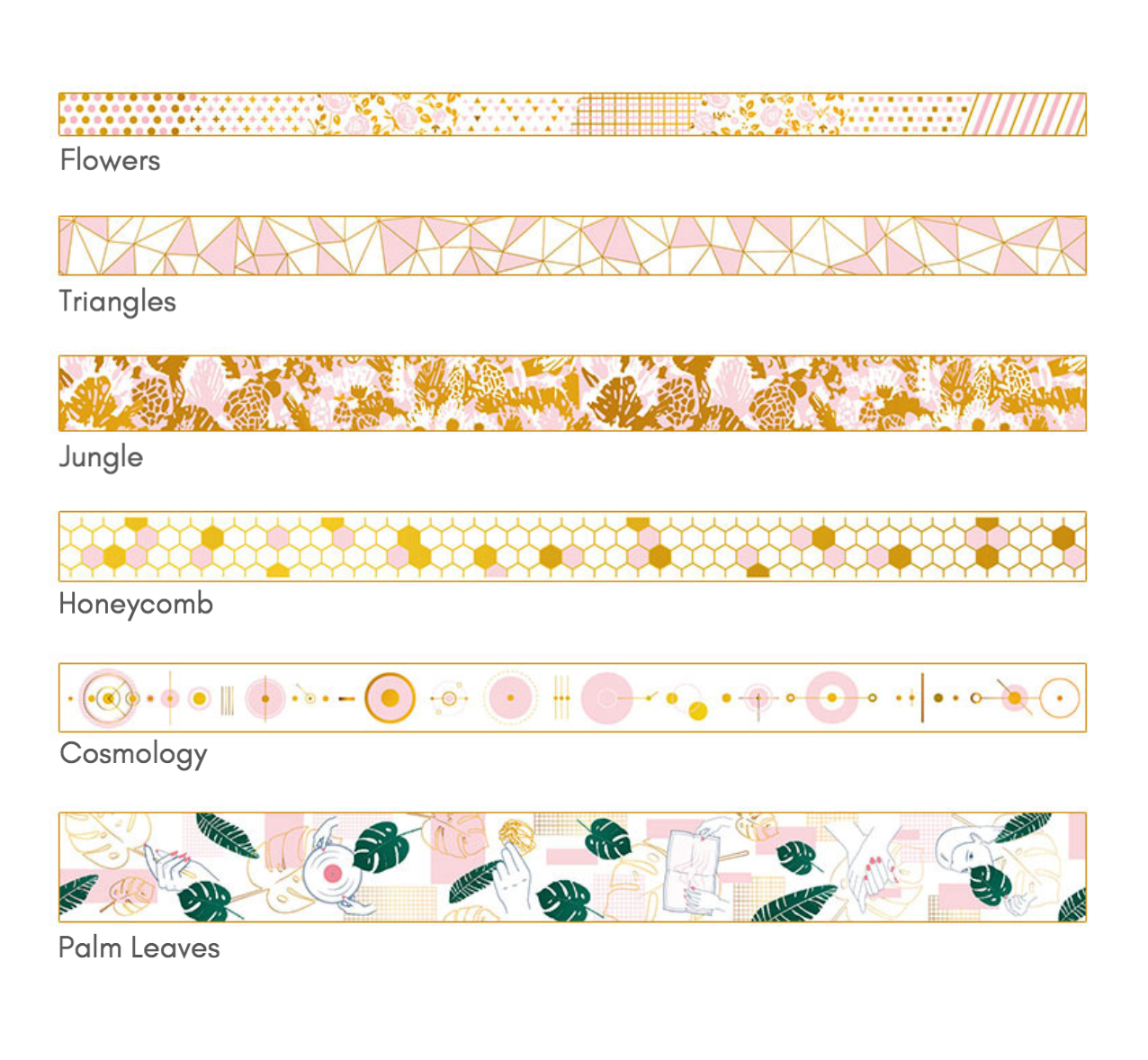 Let's Dream Together Gold Foil Masking Tape