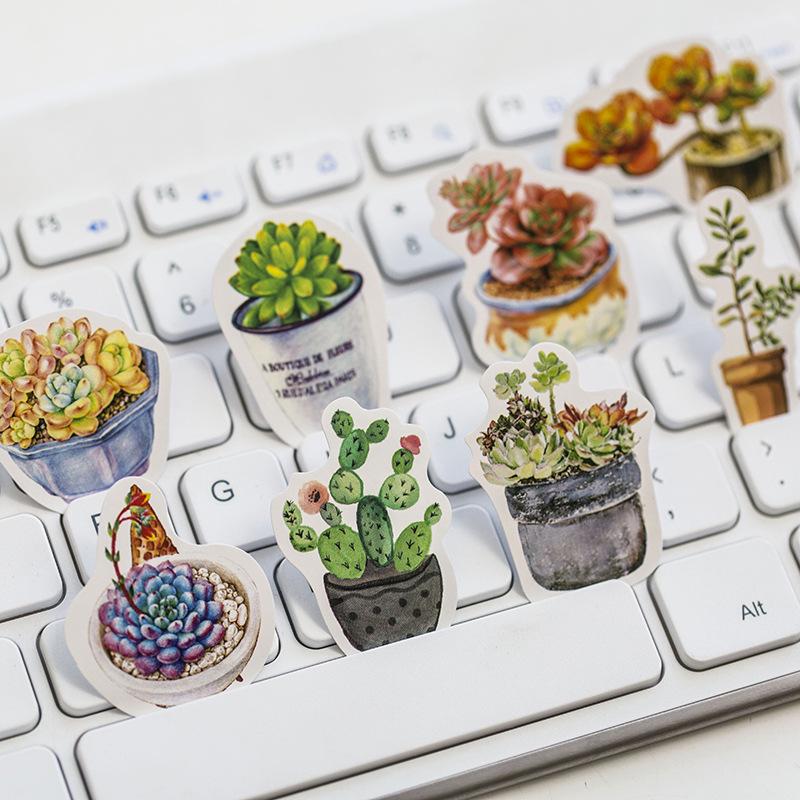 Pot Plant Paper Stickers