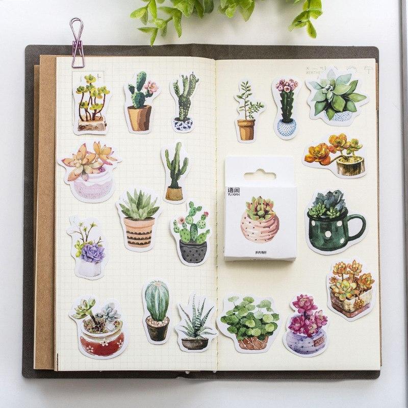 Pot Plant Paper Stickers