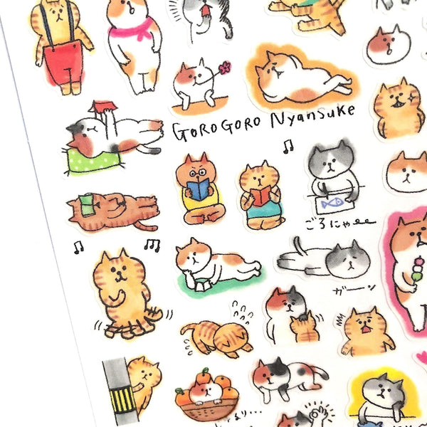 Goro Goro Nyansuke Stickers - Daily Routine - Kawaii Pen Shop - Cutsy World