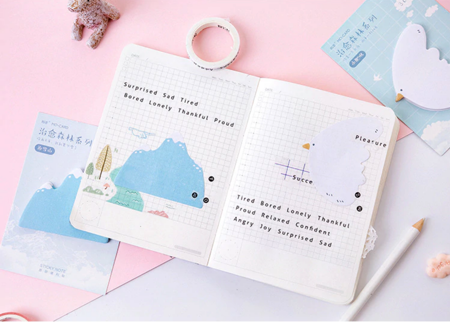 Pastel Color Nature Sticky Notes