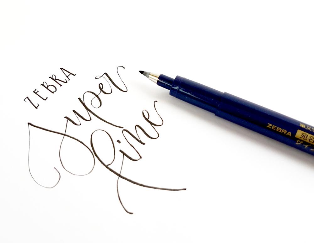 Zebra Disposable Brush Pen - Extra Fine Tip