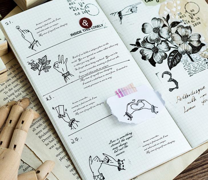 Hand Gesture Wooden Stamp