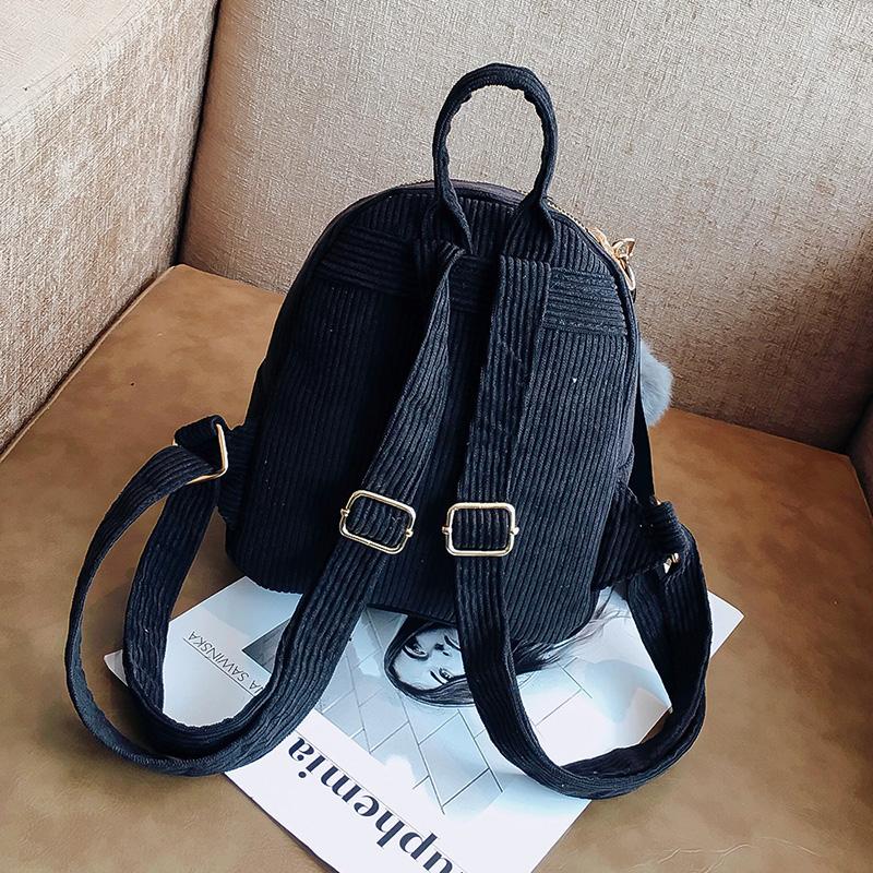 Compact Corduroy Mini Backpack