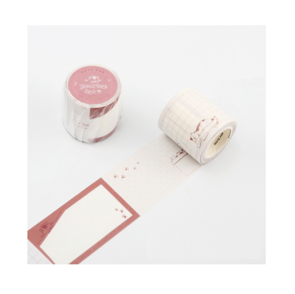 Journaling Cat Masking Tape