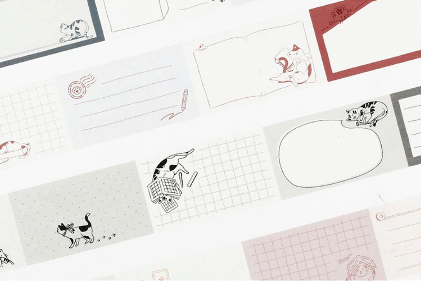 Journaling Cat Masking Tape