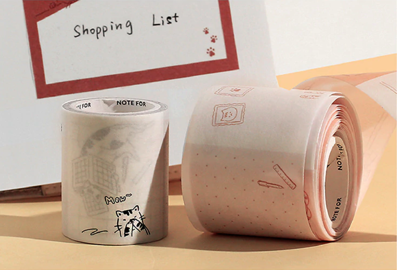 Journaling Cat Masking Tape