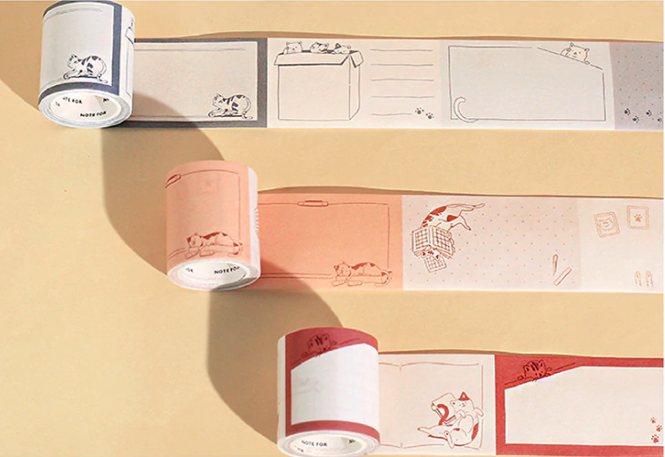 Journaling Cat Masking Tape