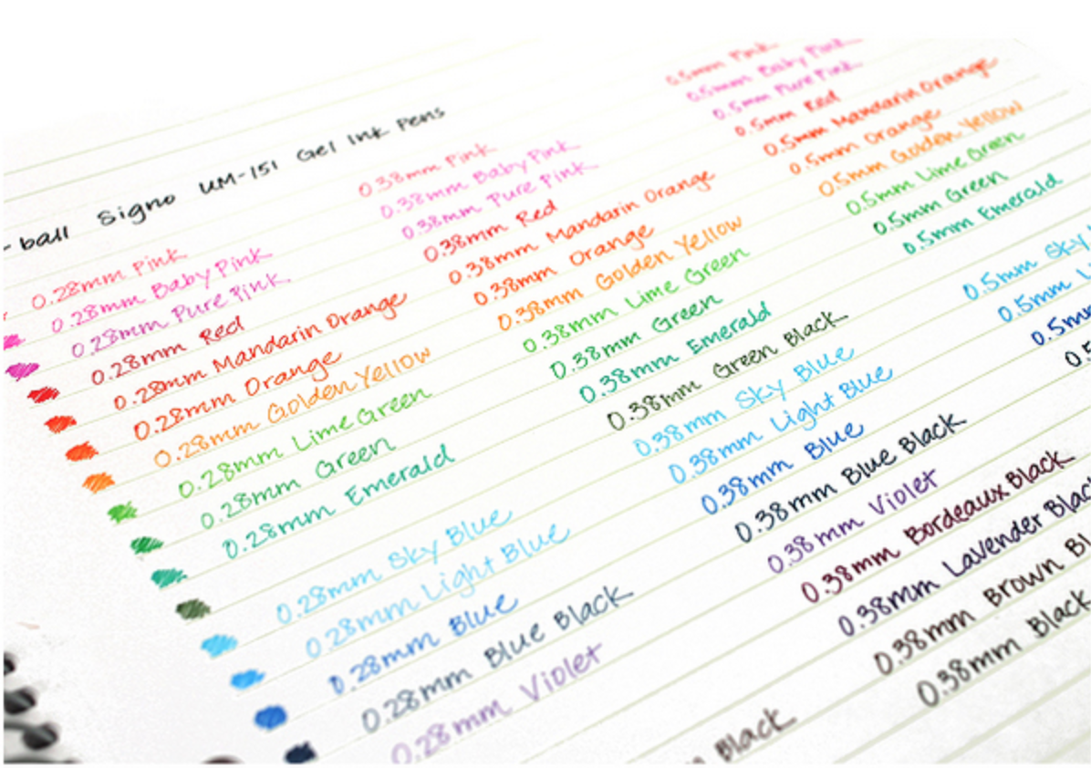 Uni-ball Signo Color Gel Pen