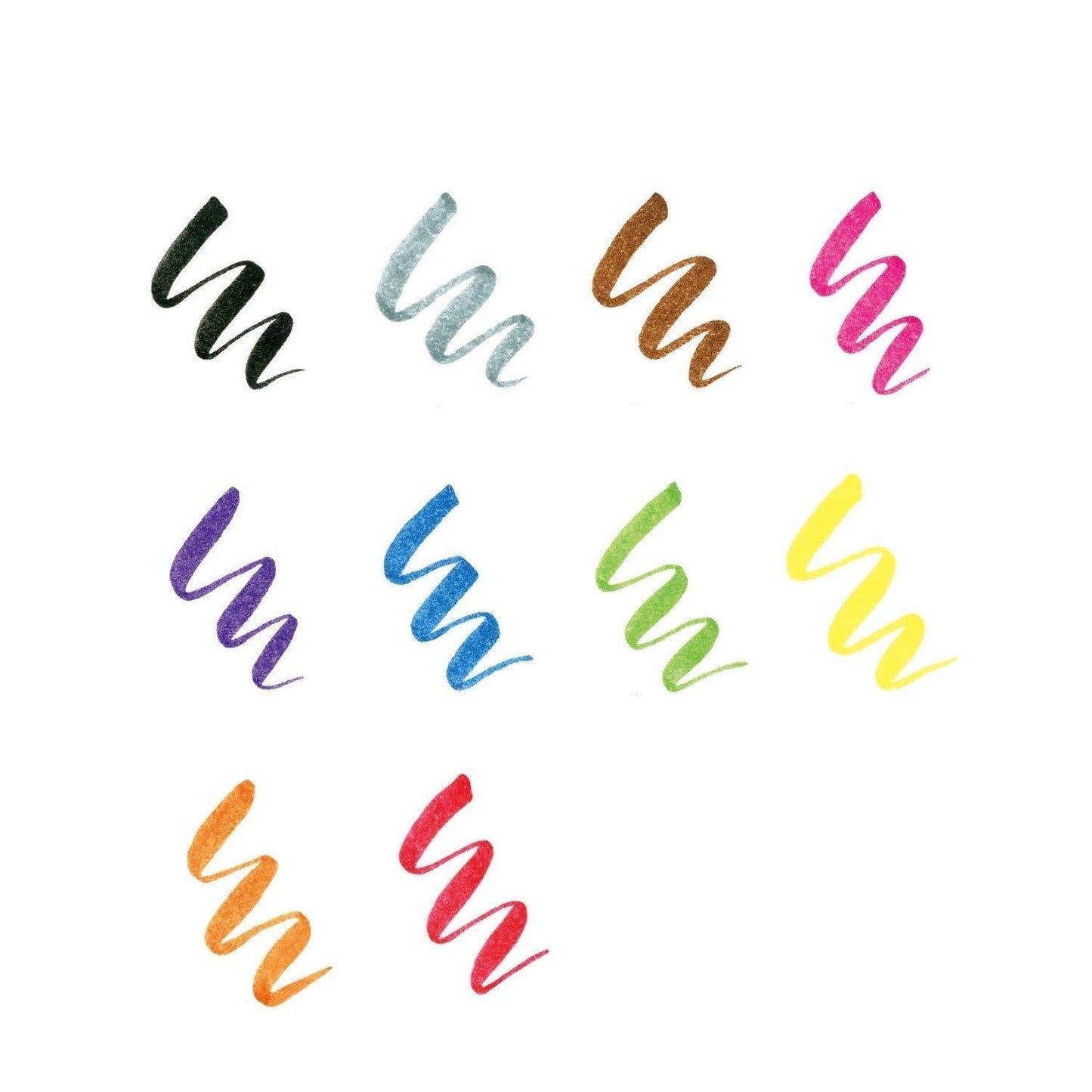 Tombow Fudenosuke Brush Pen - 10 Color Set