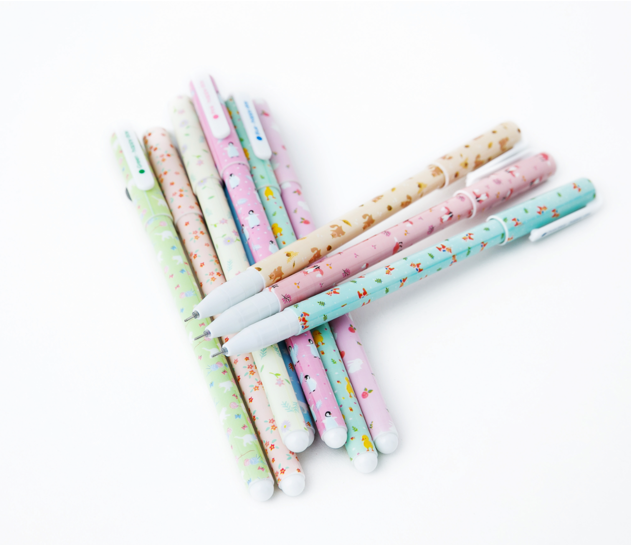 Kawaii Animal Color Gel Pens 10-Pack