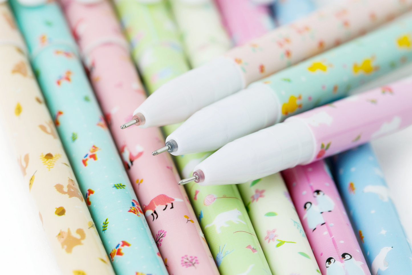 Kawaii Animal Color Gel Pens 10-Pack