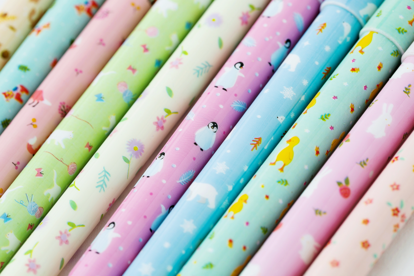 Kawaii Animal Color Gel Pens 10-Pack