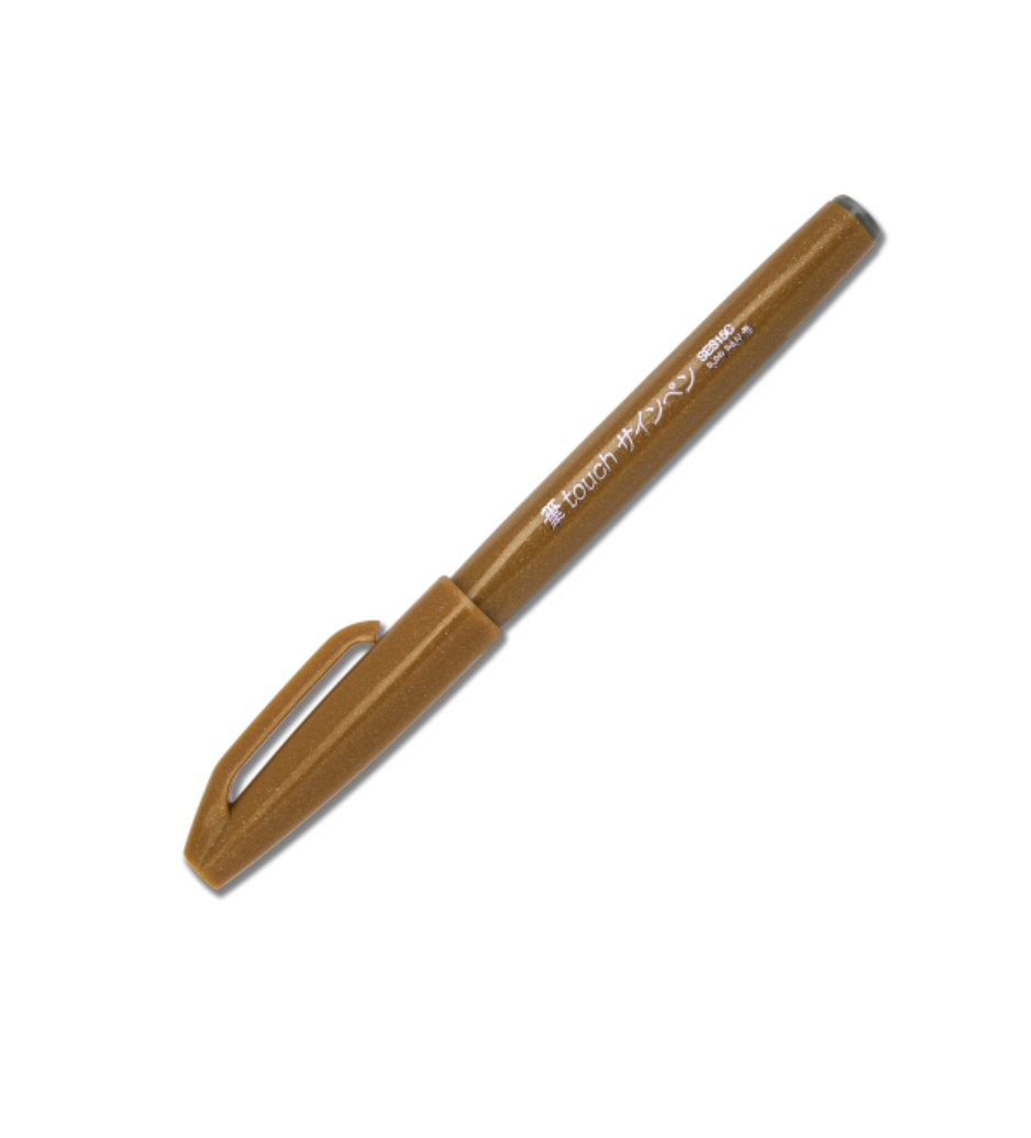 Pentel Fude Touch Brush Sign Pen - 12 Color Set