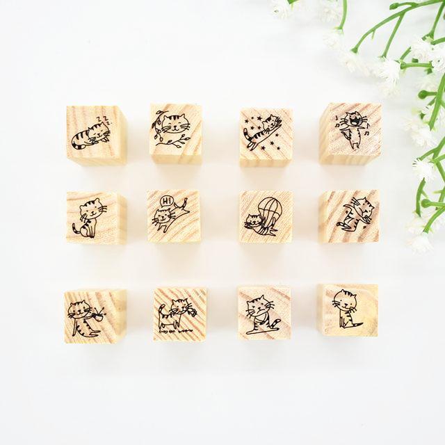 Kawaii Cat Stamp Set