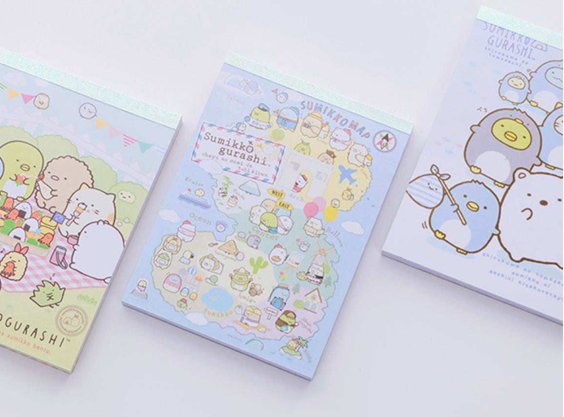 Corocoro Coronya and Sumikko Gurashi Notepad