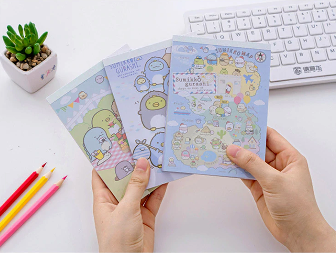 Corocoro Coronya and Sumikko Gurashi Notepad