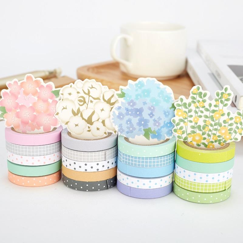 Slim Decorative Washi Tape 5-Pack