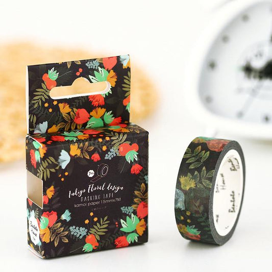 Tropical Dark Washi Tape