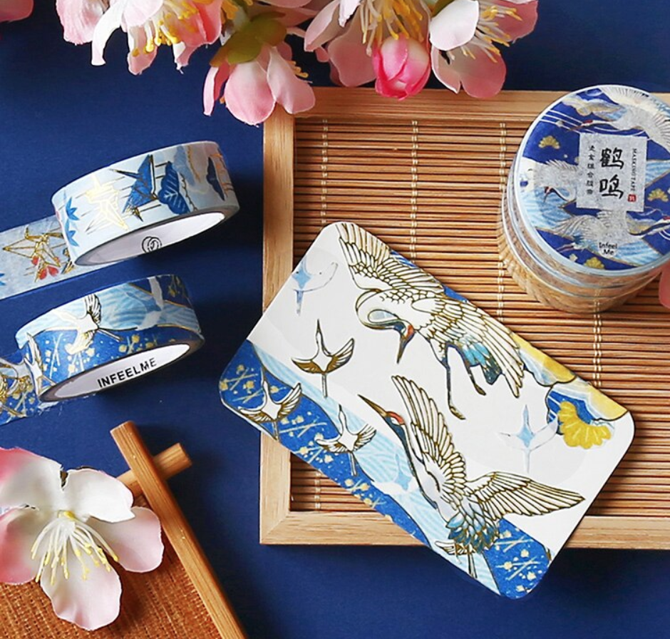 Natsu No Kaze Washi Tapes - Crane