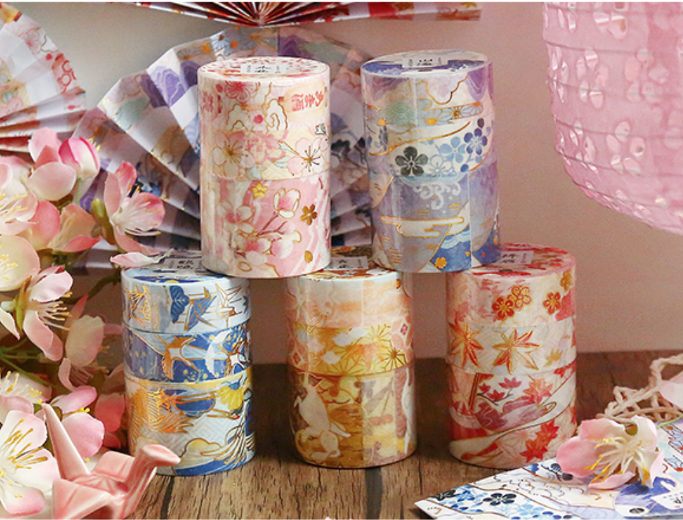 Natsu No Kaze Washi Tapes - Happy Rabbit