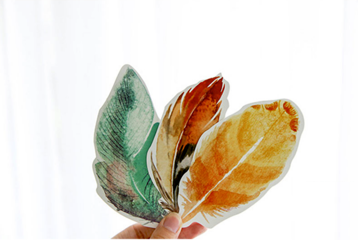 Watercolor Feather Greeting Cards