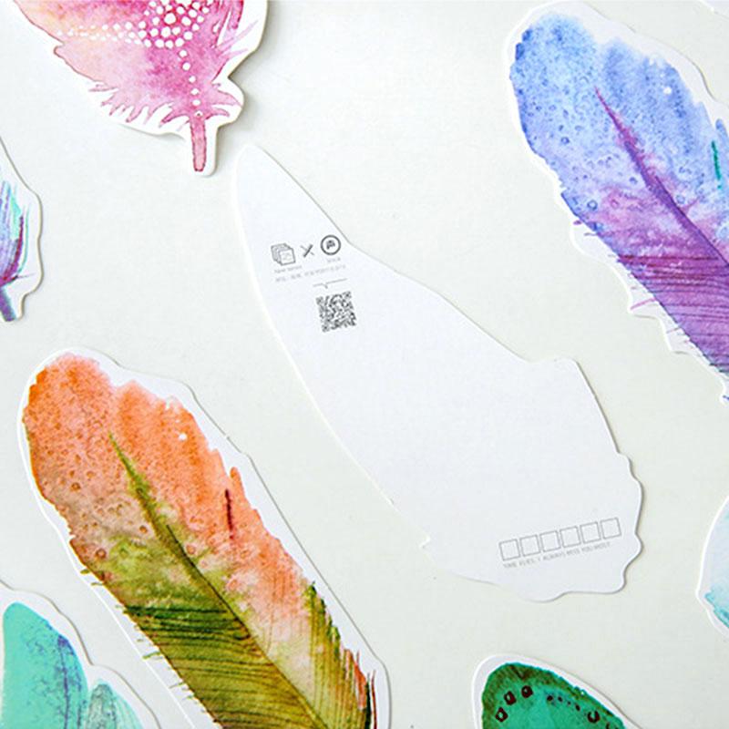 Watercolor Feather Greeting Cards