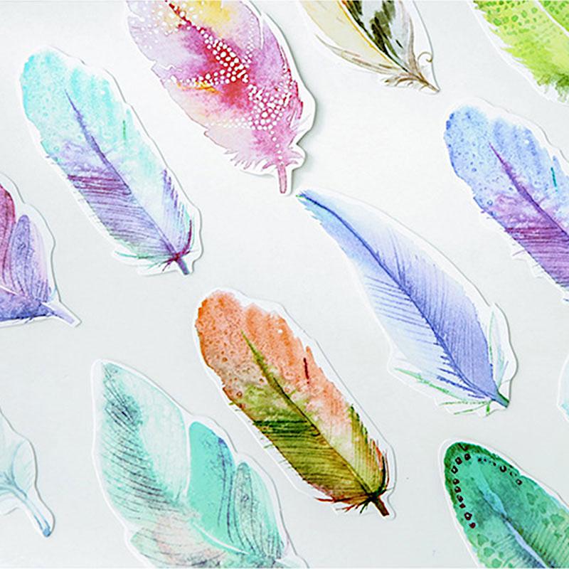 Watercolor Feather Greeting Cards