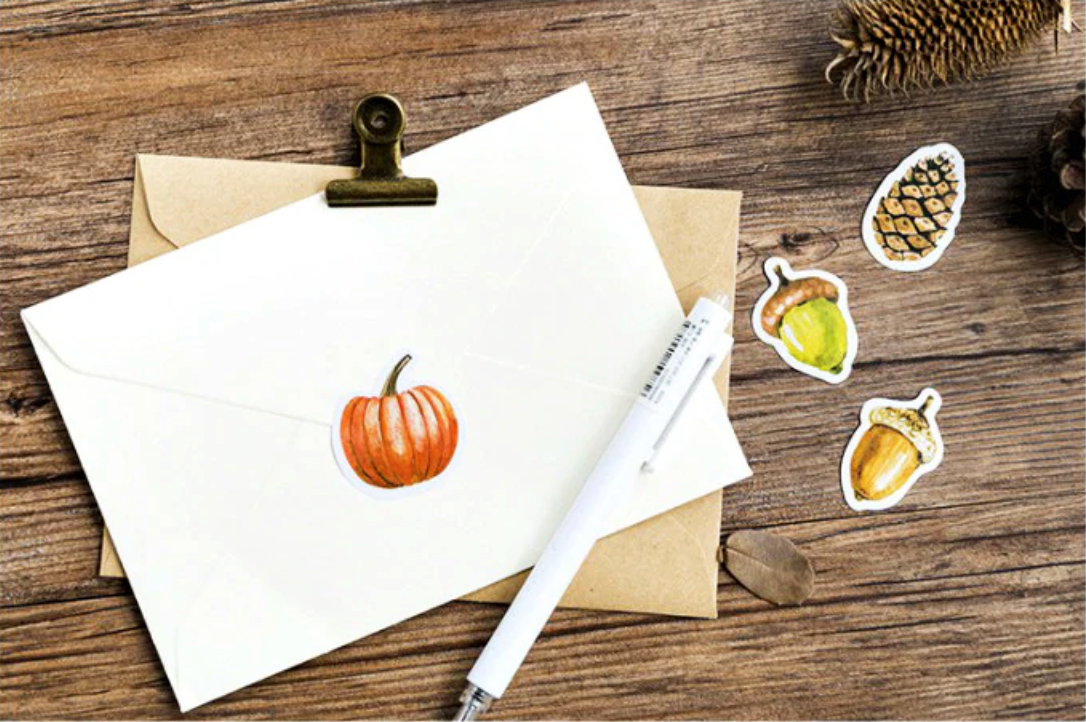 Autumn is Here Paper Stickers