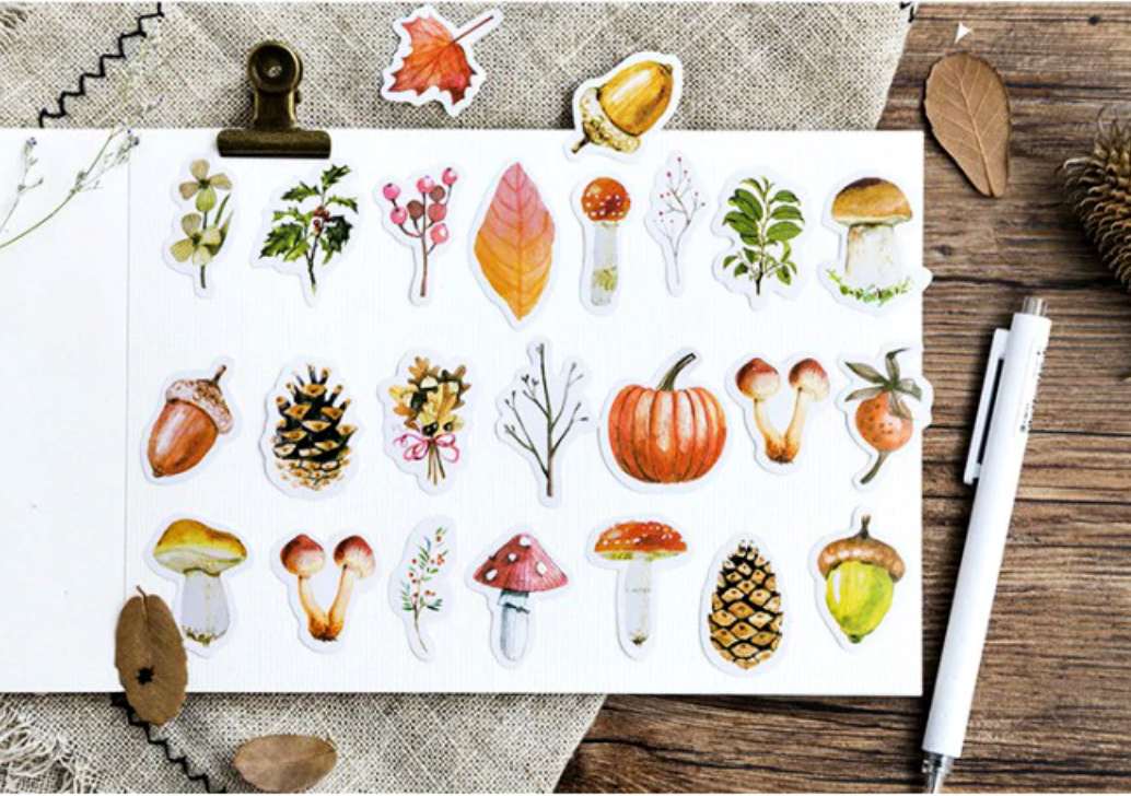 Autumn is Here Paper Stickers