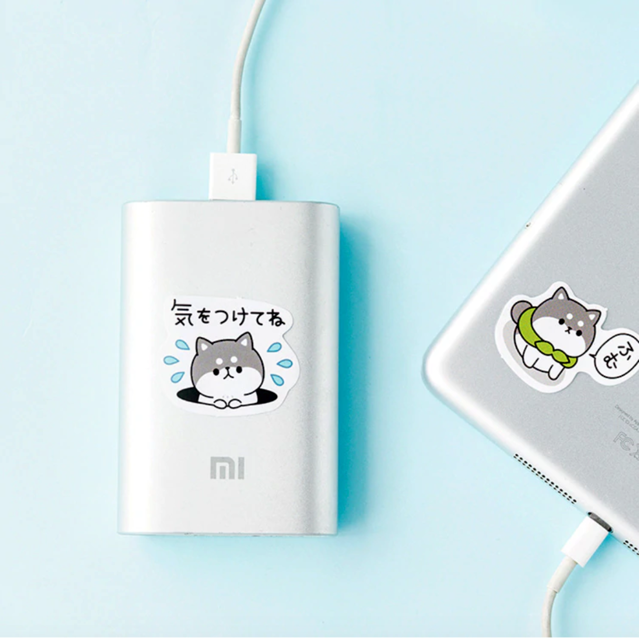 Naughty Husky Paper Stickers