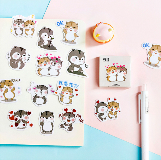 Happy Chipmunk Stickers
