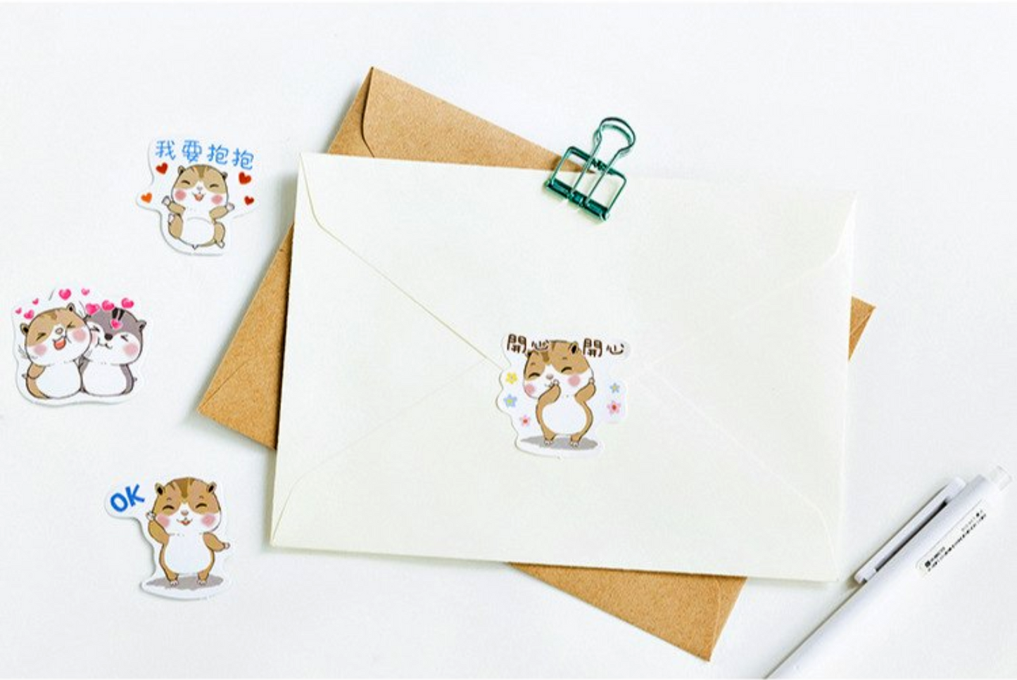 Happy Chipmunk Stickers