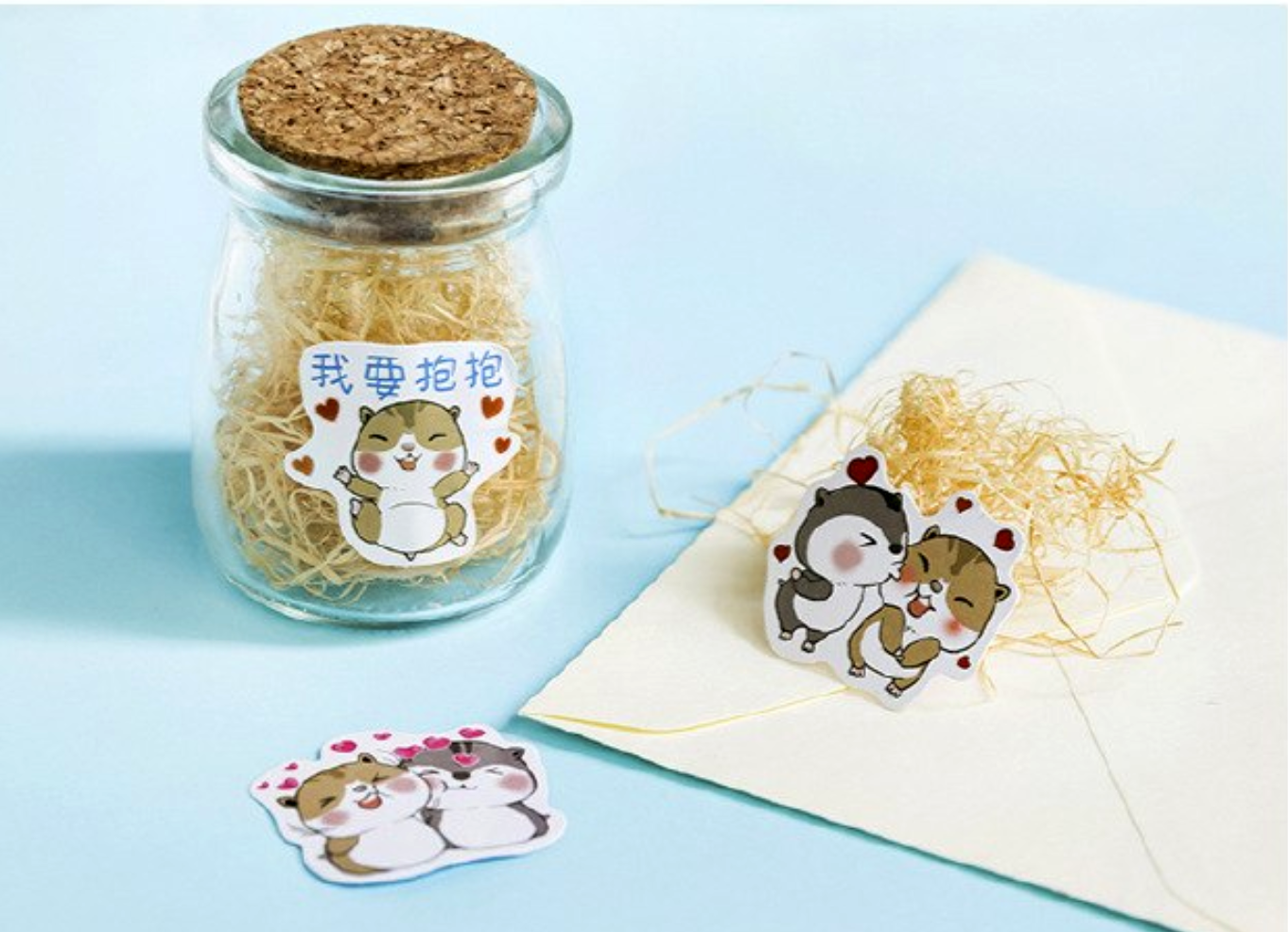 Happy Chipmunk Stickers